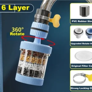 6 Layer Water Filter (360° Rotable)